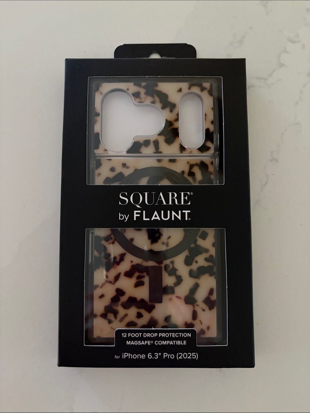 SQUARE by FLAUNT Blonde Tortoise Print Phone Case for iPhone 6.3" Pro